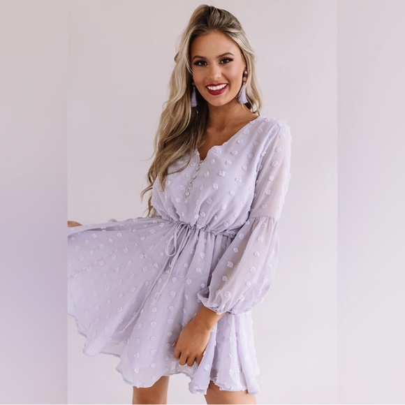 Vici Dresses & Skirts - Vici Lavender Pom Pom Fairy Dress